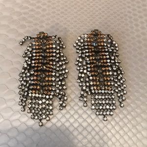 Chandelier rhinestone earrings